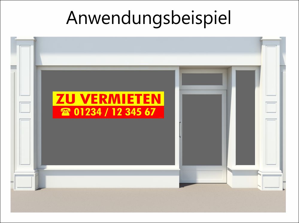 Klebefolie zu vermieten für die Vermietung von Immobilien Klebefolie zu vermieten für die Vermietung von Immobilien
