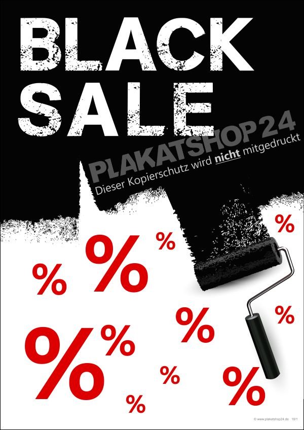 Black Sale Werbeplakat Sonderangebote