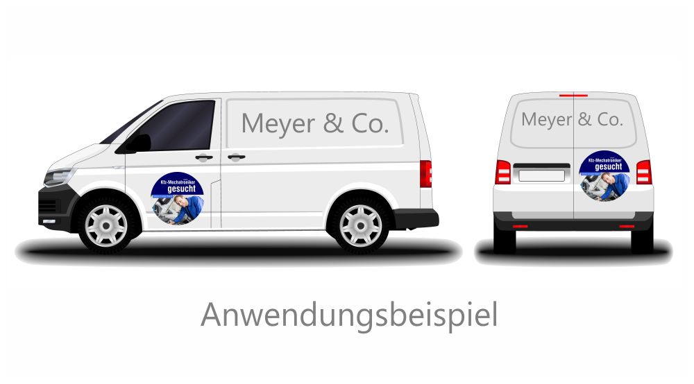 Aufkleber Stellenangebot Kfz-Mechatroniker