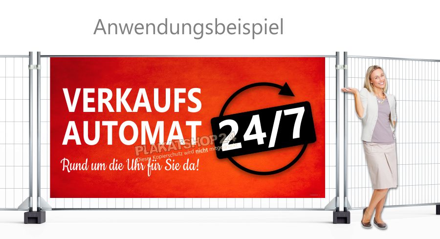 Riesen Werbebanner Verkaufsautomat