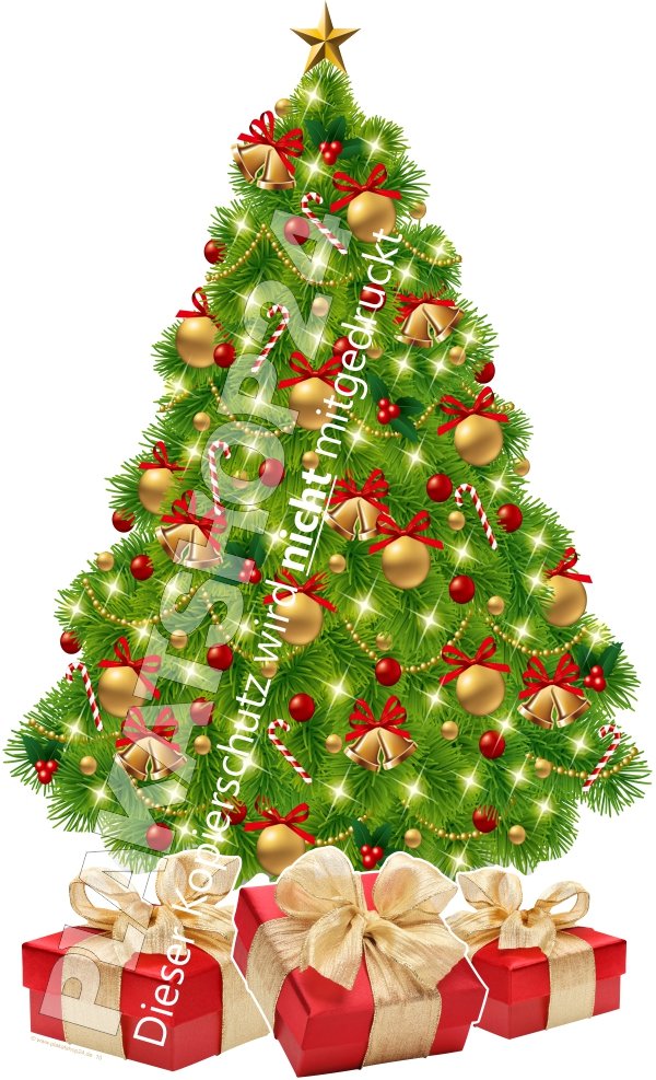 Klebefolie Weihnachtsbaum für Weihnachtsschaufenster 