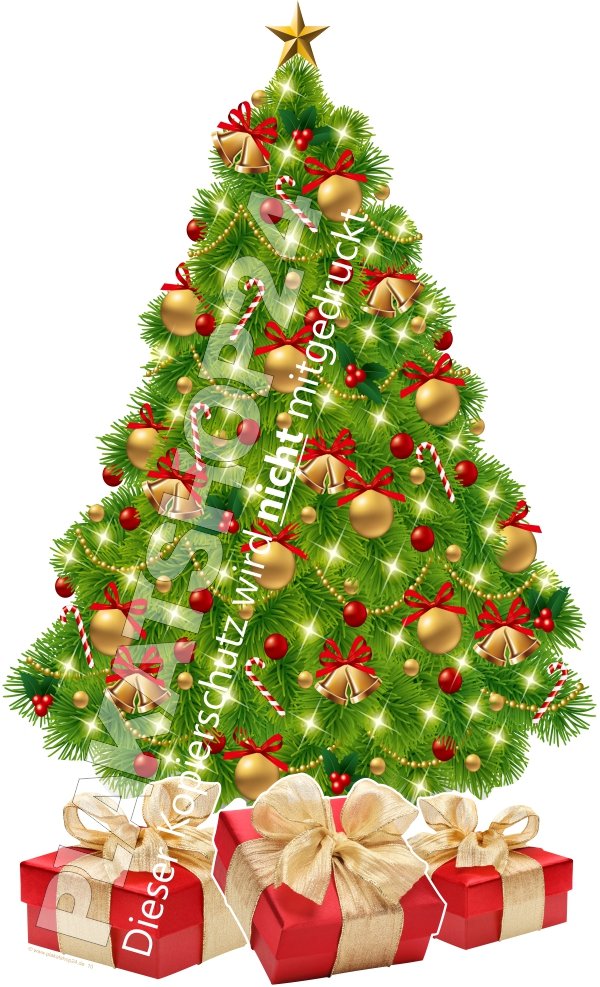 Klebefolie Weihnachtsbaum für Weihnachtsschaufenster