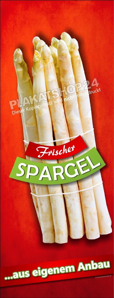 Werbebanner für Spargelsaison