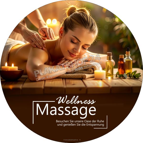 Aufkleber Wellness und Massage Aufkleber Wellness und Massage