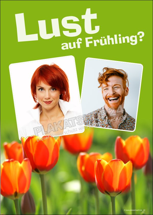 fruehjahrsdekoration-friseursalon Poster für Frühjahrsdekoration im Frisurenstudio
