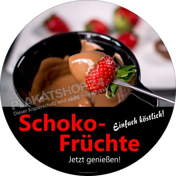aufkleber-schokofr-chte Günstige Klebefolie Schokofrüchte