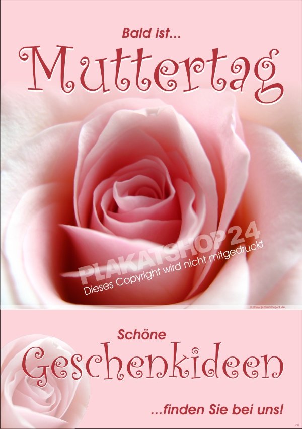 Plakat Muttertag für Dekoration und Werbung zum Muttertag