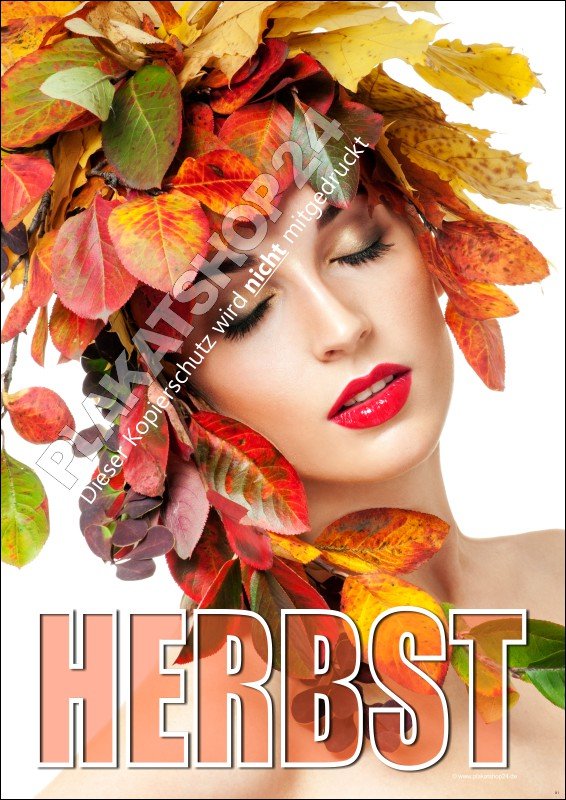 Plakat mit Herbstmotiv