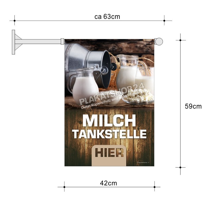 Hofladenplakat Milchtankstelle
