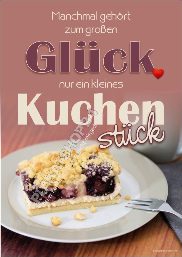 Plakat Kuchenglück