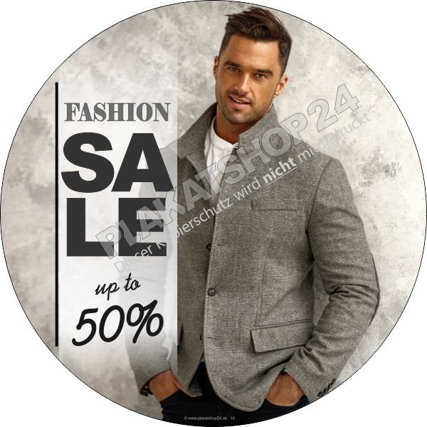 Sale Schaufensterfolie Herrenmode