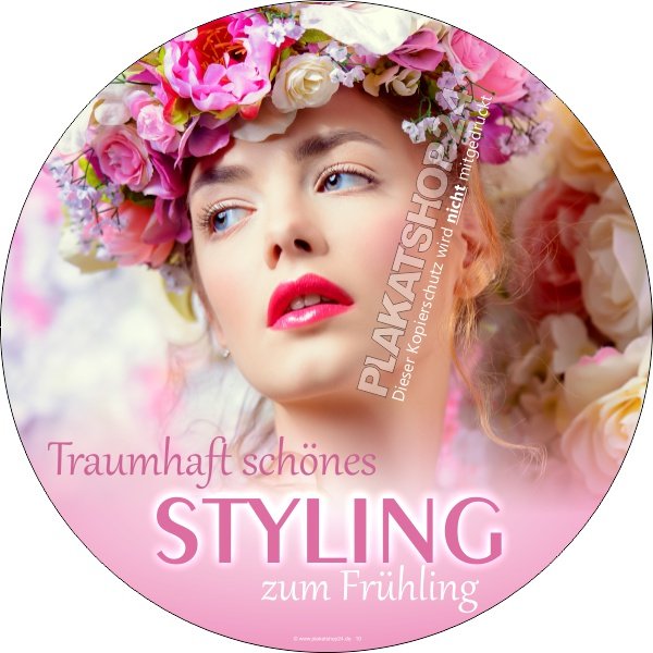 Werbefolie für ein Frühlings-Styling