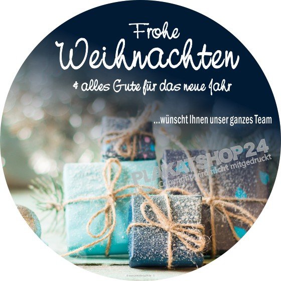 Weihnachtsaufkleber Geschenkpäckchen