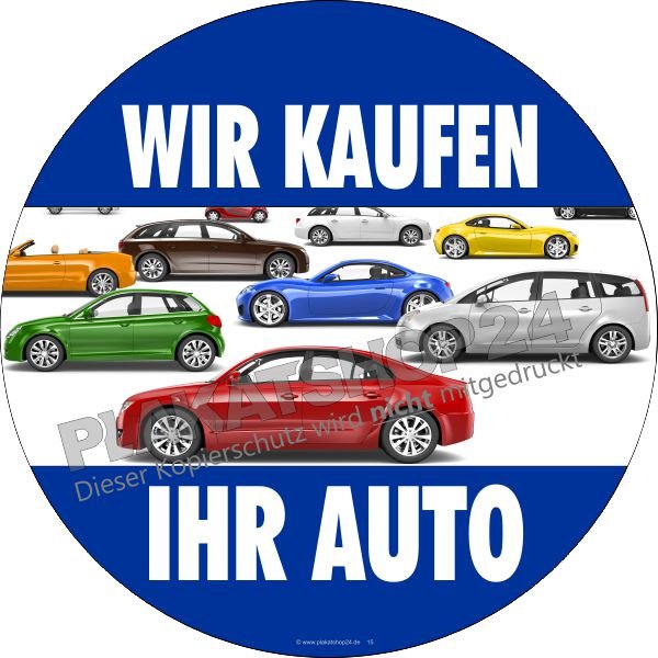 Aufkleber Gebrauchtwagenhandel