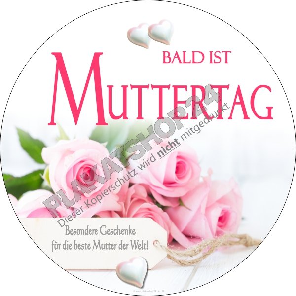 Schaufensterfolie für Muttertags-Werbung