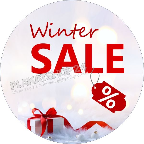 Klebefolie Wintersale Reduzierung