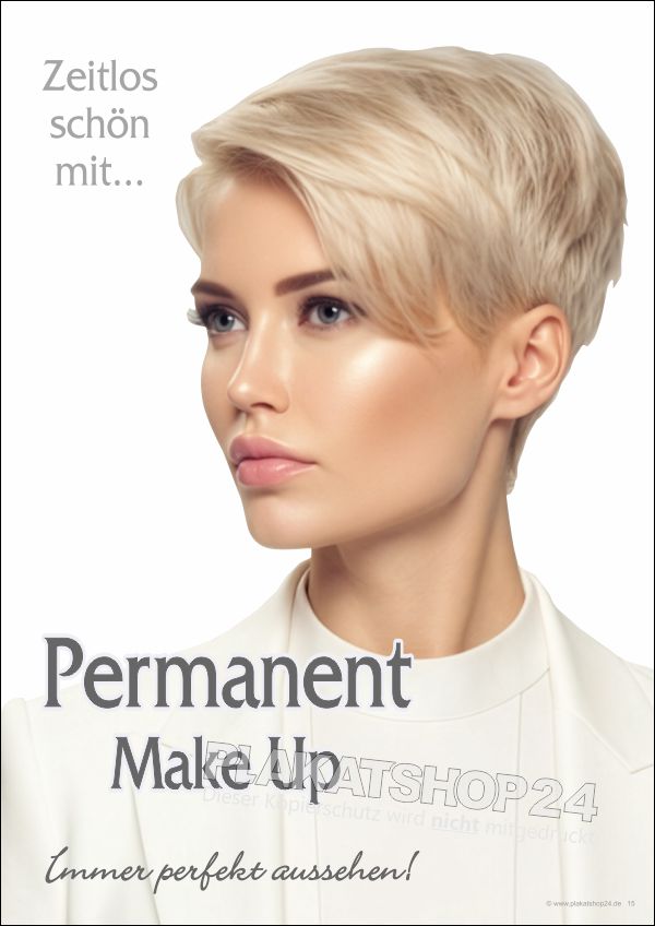 Plakat Permanent Make-up | Werbeposter Kosmetikstudio wetterfest | Plakatshop24