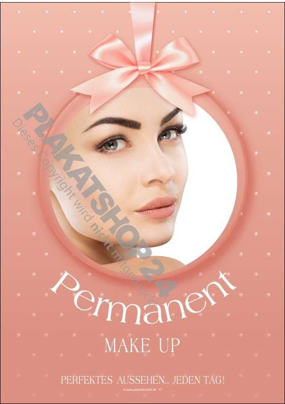 Kosmetikplakat Permanent Make up