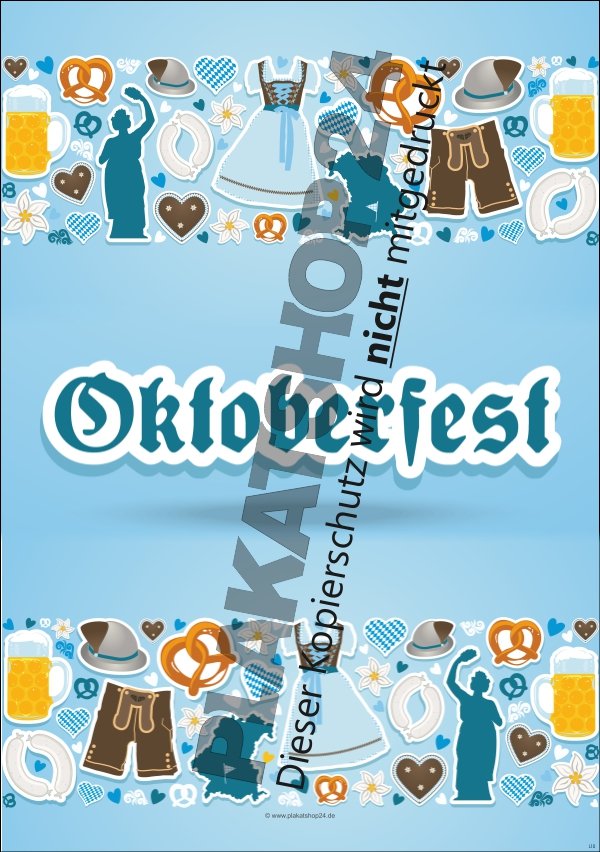 Werbeplakat für Oktoberfest