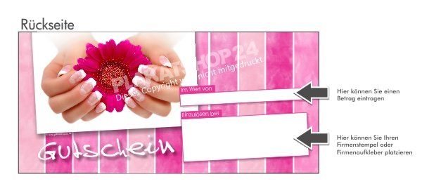 Nageldesign-Gutschein für Nagelstudio