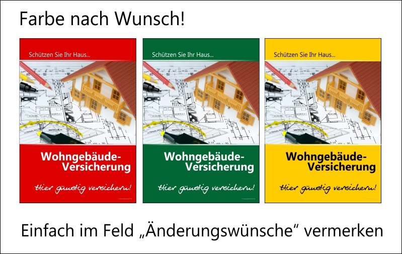 Maklerposter für Wohngebäudeversicherung