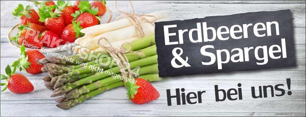 erdbeerbanner-spargelplane Wetterfeste Erdbeerbanner / Spargelplane
