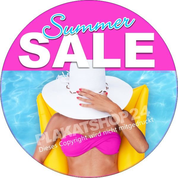 Sale-Klebefolie für Sommer-Sale-Dekoration