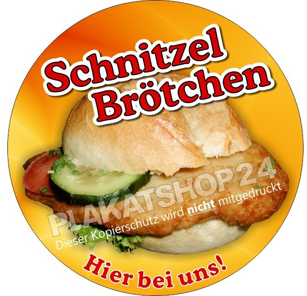 Werbefolie Schnitzelbrötchen