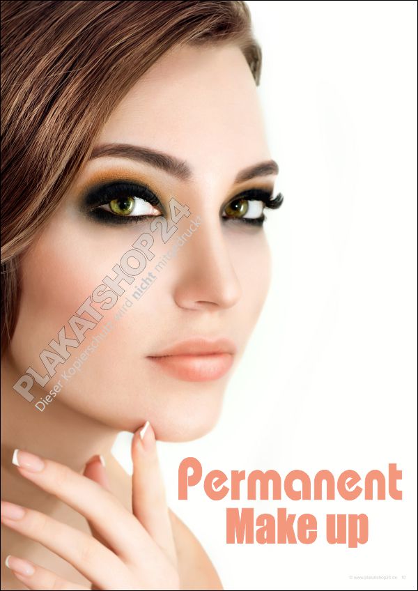 Werbeschild (Plakat) für Kosmetikstudio