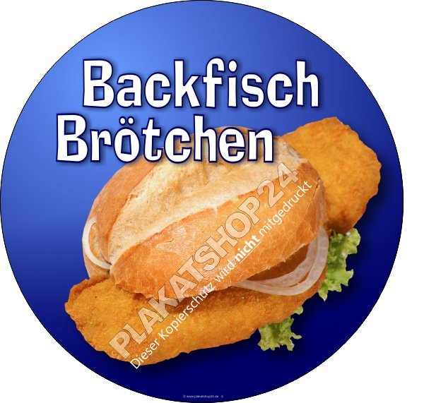 backfisch-broetchen Aufkleber Backfischbrötchen