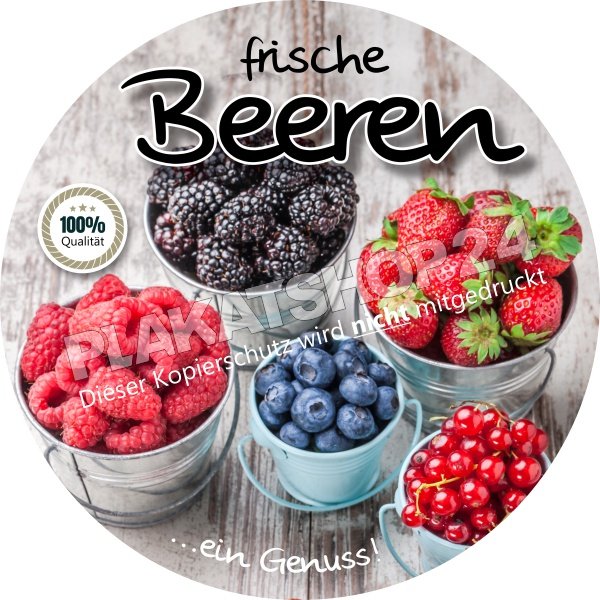fruechteaufkleber Klebefolie für unterschiedliche Beerenfrüchte