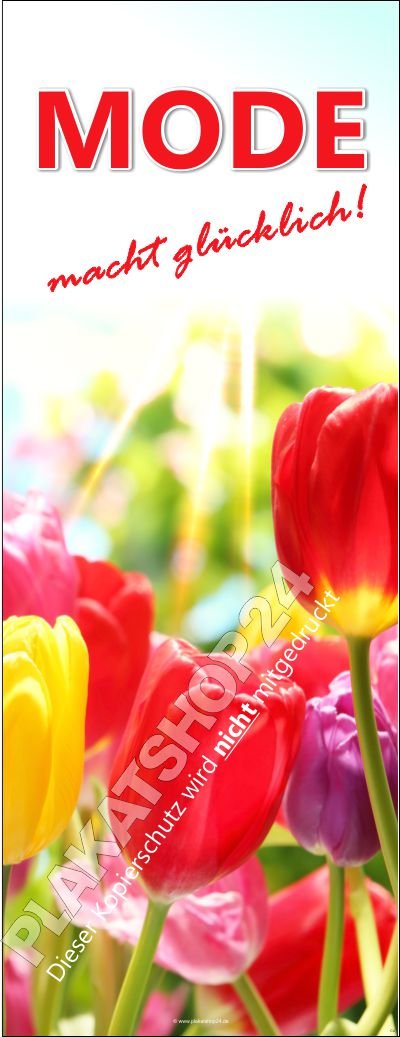 Dekobanner für Schuhgeschäft zur Frühlings-Deko