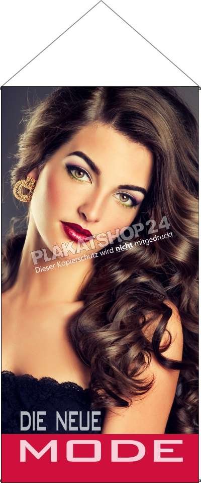 Gewebebanner lichtdurchlässig Damenmode