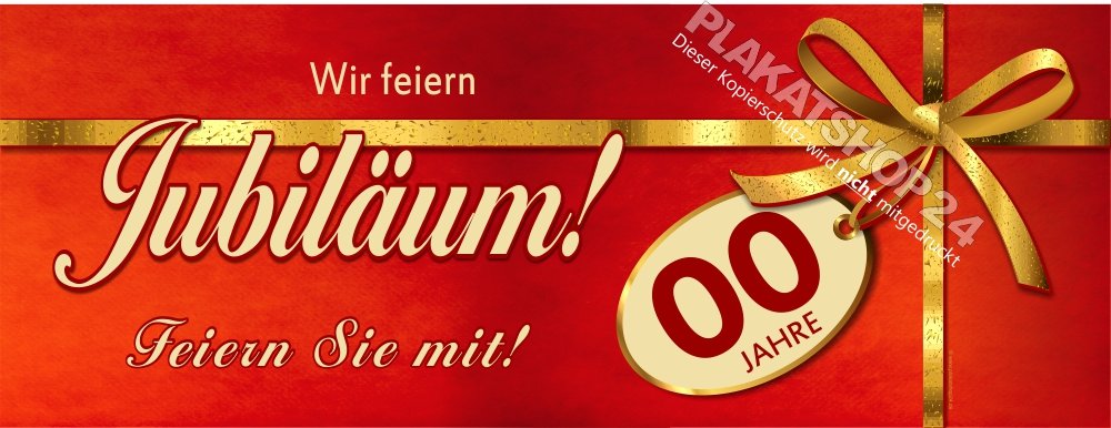 Jubiläumsbanner für Dekoration zum Firmen-Jubiläum