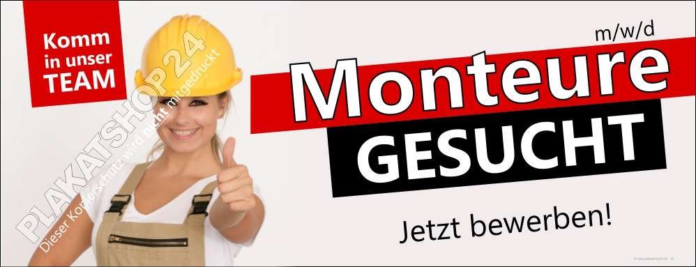 banner-monteure-gesucht Banner Stellenangebot Monteure gesucht