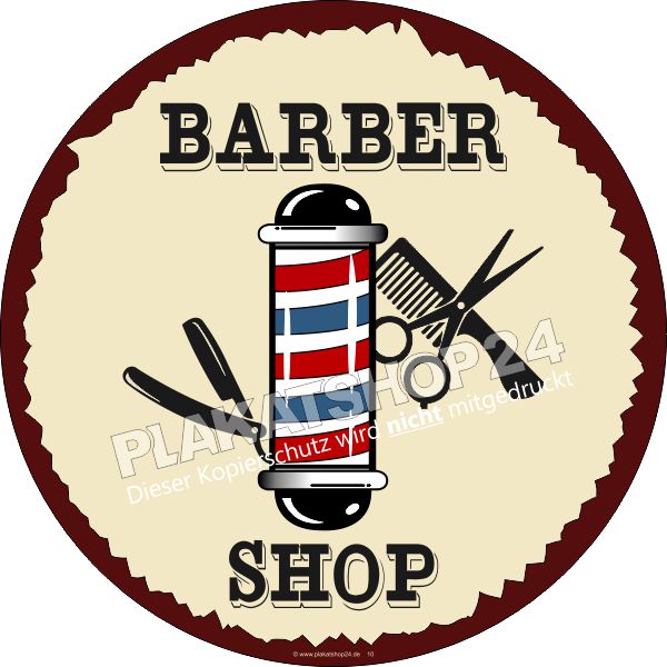 Fensterfolie für Schaufenstergestaltung Barbershop