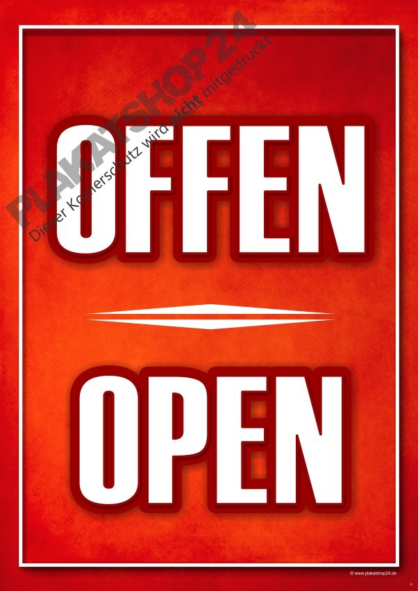 Plakat Offen-Open