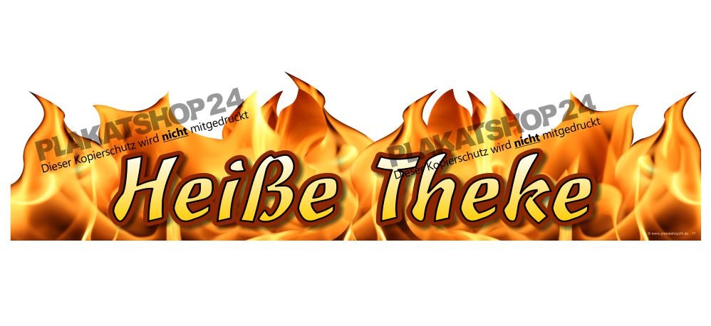Aufkleber Heiße Theke