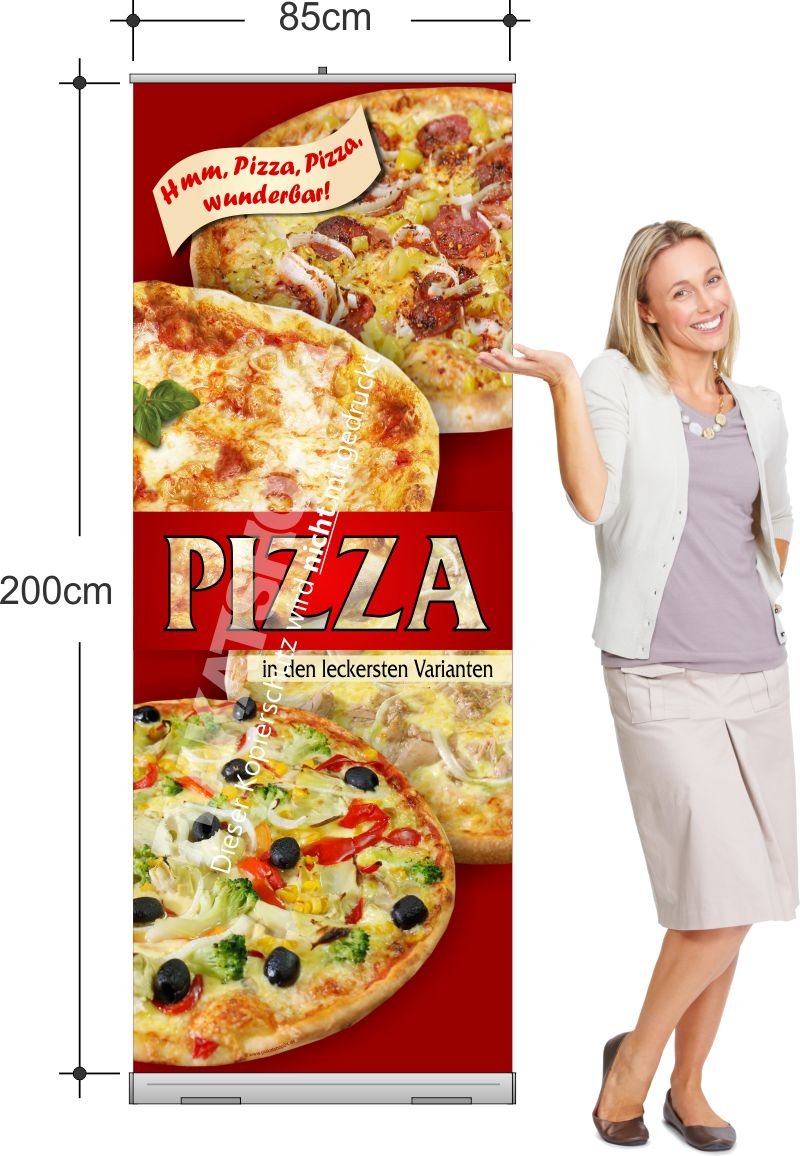 Pizza Rollup-Banner für Pizzeria