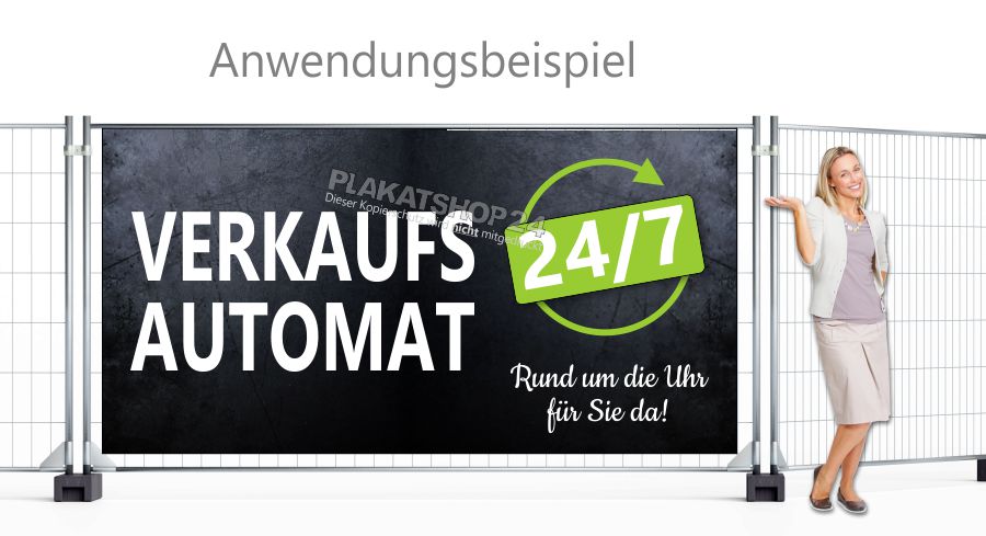 Großflächenbanner Verkaufsautomaten Werbung