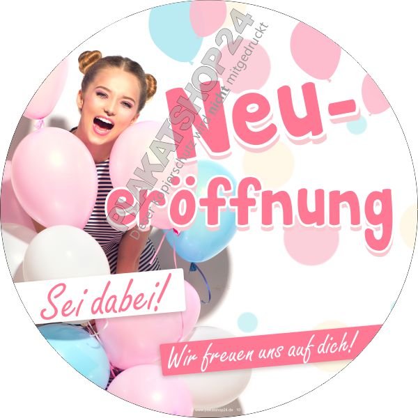 Neueröffnungsaufkleber Kundengewinnung