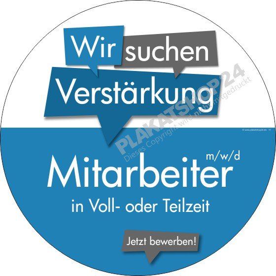 Klebefolie Mitarbeiter gesucht