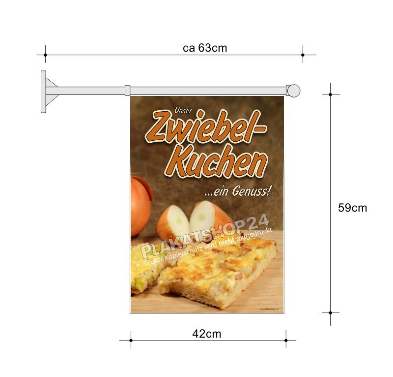 Stockfahne_Zwiebelkuchen Zwiebelkuchen-Stockfahne A2