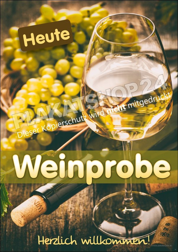 Plakat Weinprobe für Werbung Weinverkostung