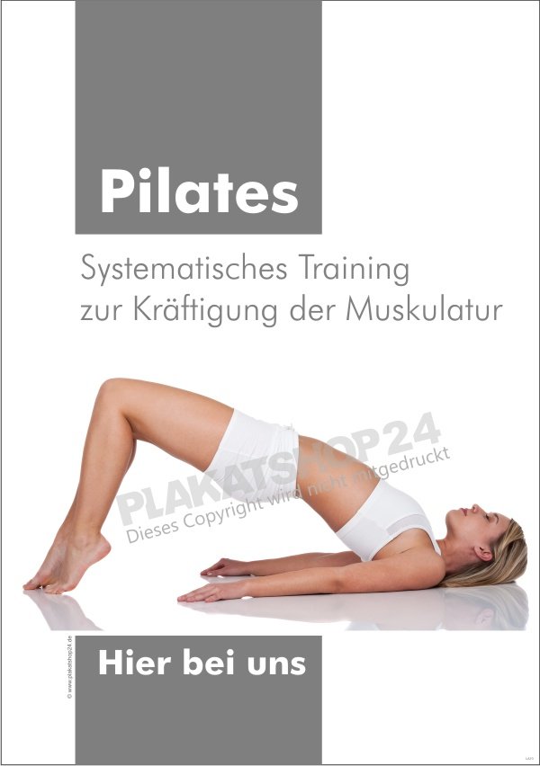 Pilates-Poster für Werbung für Pilates-Kurs
