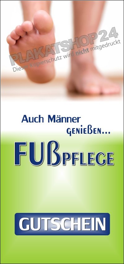 Fußpflegegutschein für Männer
