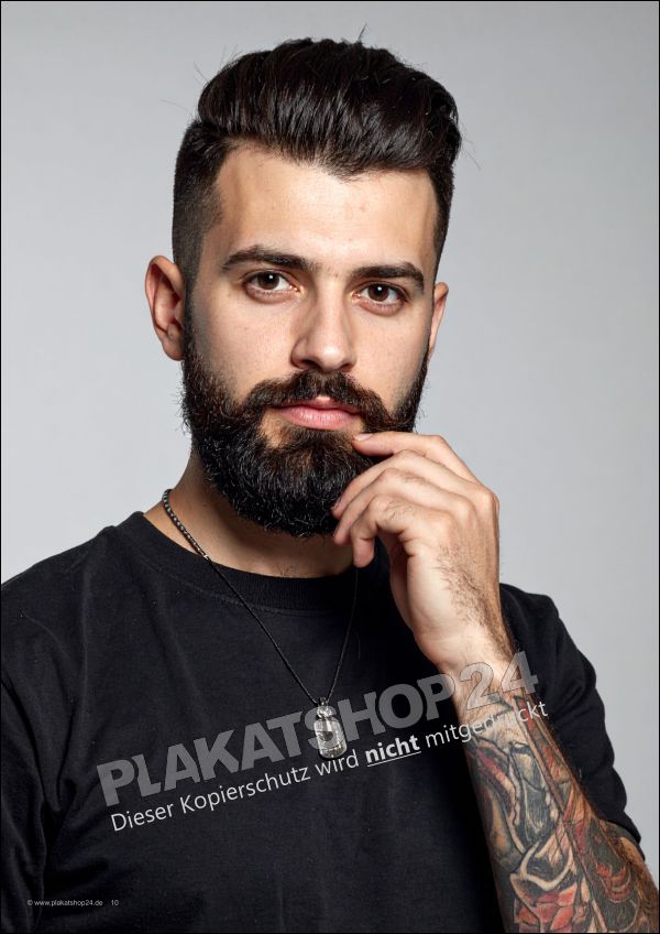 Werbeplakat für den Barber Shop