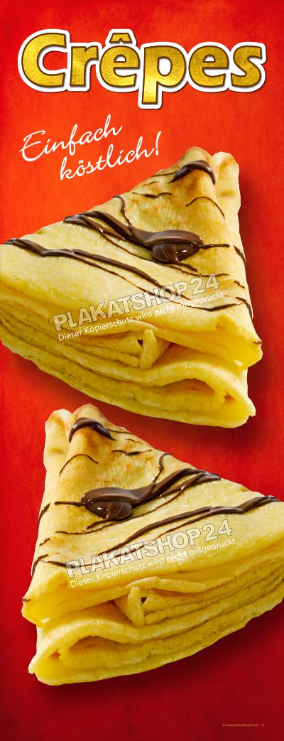 Werbebanner mit Bild frische Crepes