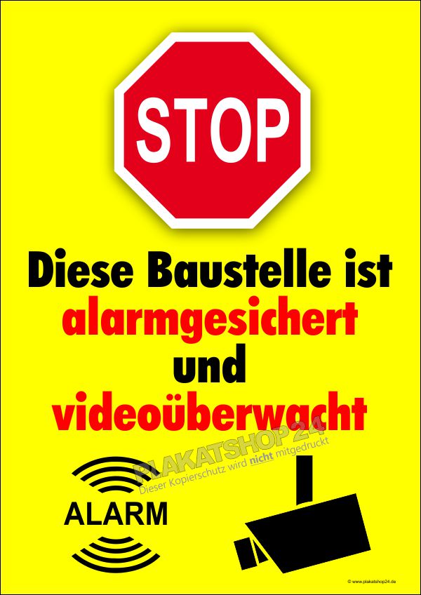 Plakat Baustellensicherung