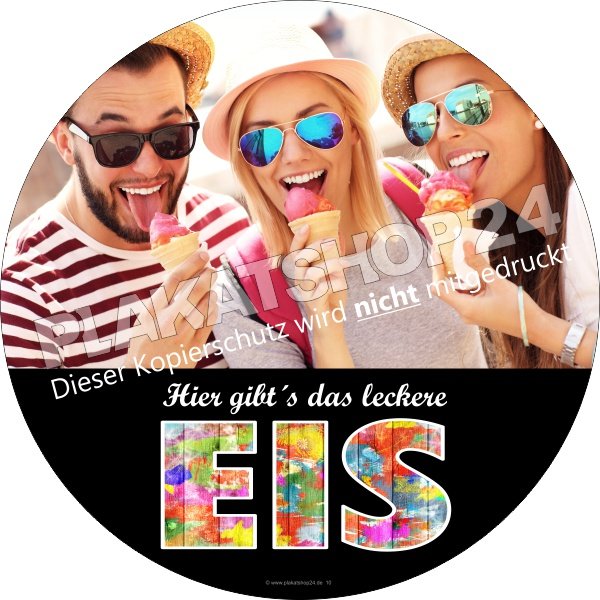 Werbefolie_Eisverkauf Werbefolie für den Eisverkauf schön bunt